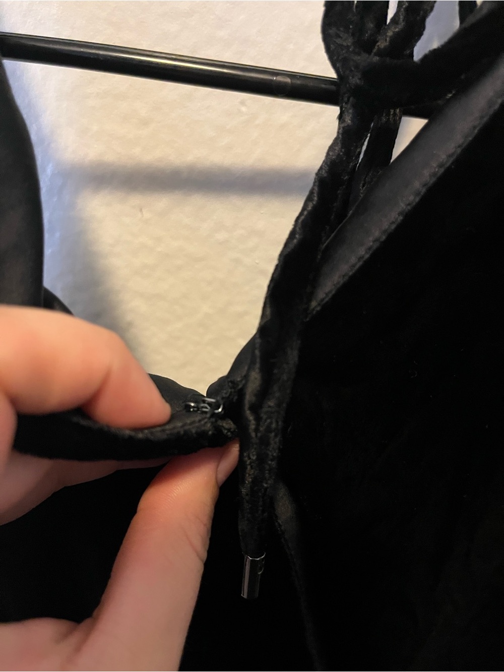 Ramy Brook Black Silk Blend Velvet Halter Top Open Back Size SP - Picture 4 of 6